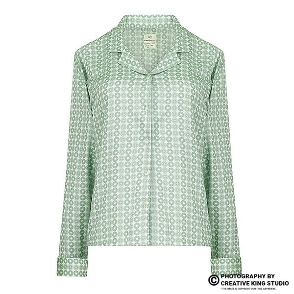 Checked casual shirt ghost mannequin product photography sample with 3D hollow effect for ecommerce apparel listing