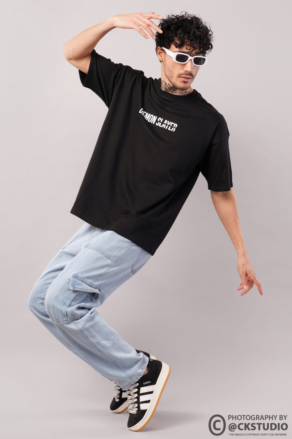Menswear model shoot for a Myntra listing
