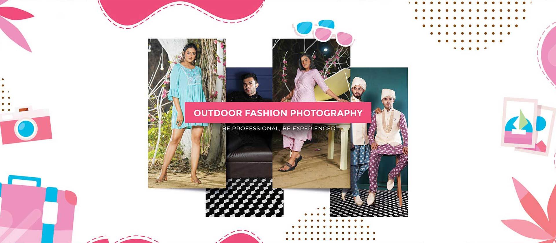 Ckstudio shot of models wearing fashion apparel on outdoor and indoor backgrounds — Ecommerce Fashion Photography