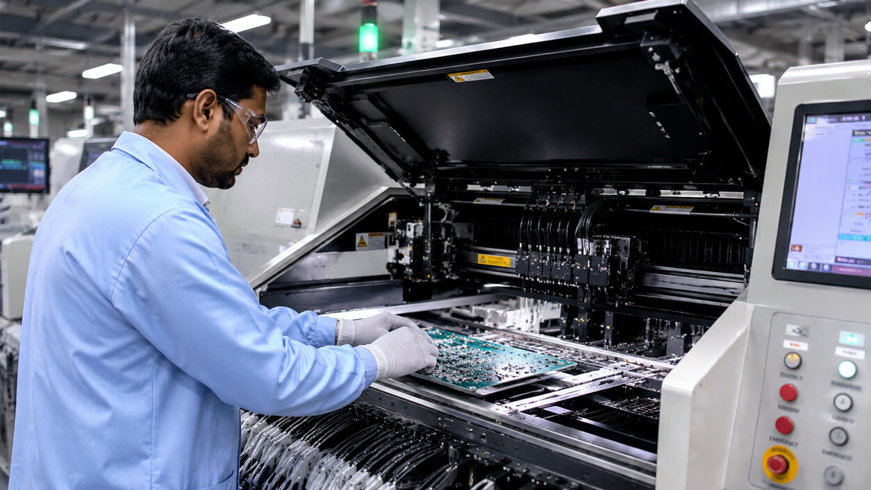Advanced manufacturing technology and electronic circuit production captured for an industrial photography and videography portfolio