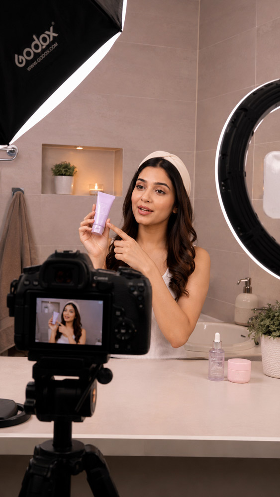 UGC video with influencer