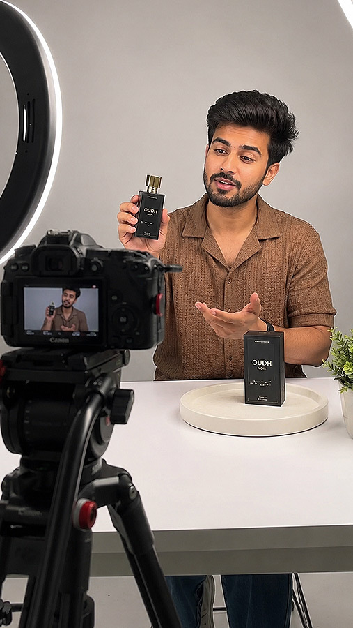 UGC video with influencer