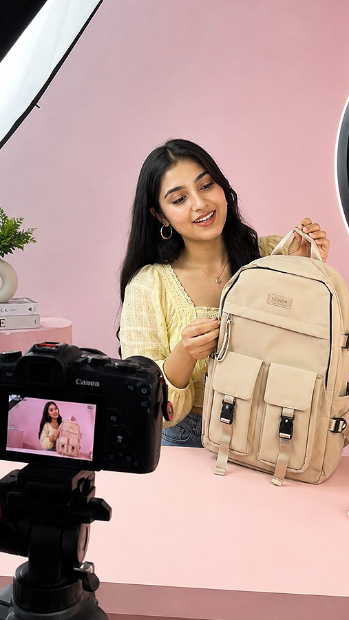 UGC video with influencer