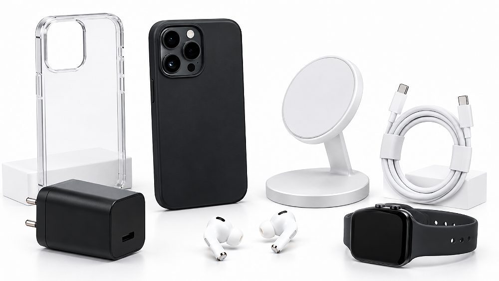 Behind the scenes of indian standard ecommerce photography studio electronics product photography setup showing smartphone