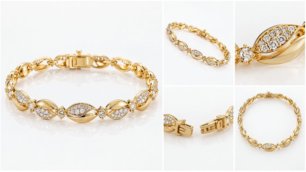 Behind the scenes of indian standard ecommerce photography studio jewellery product photography showing hero image,