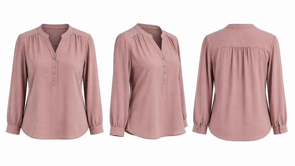 Behind the scenes of indian standard ecommerce photography studio multi-angle fashion apparel photography session — front,