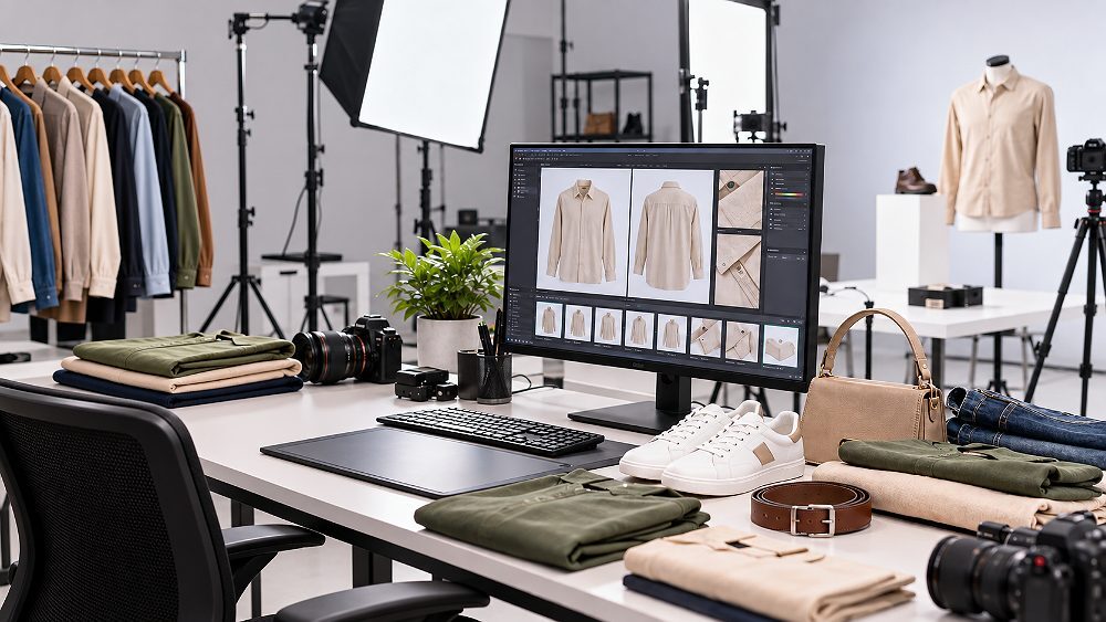 Behind the scenes of marketplace catalogue quality-control review inside an Indian standard ecommerce photography studio