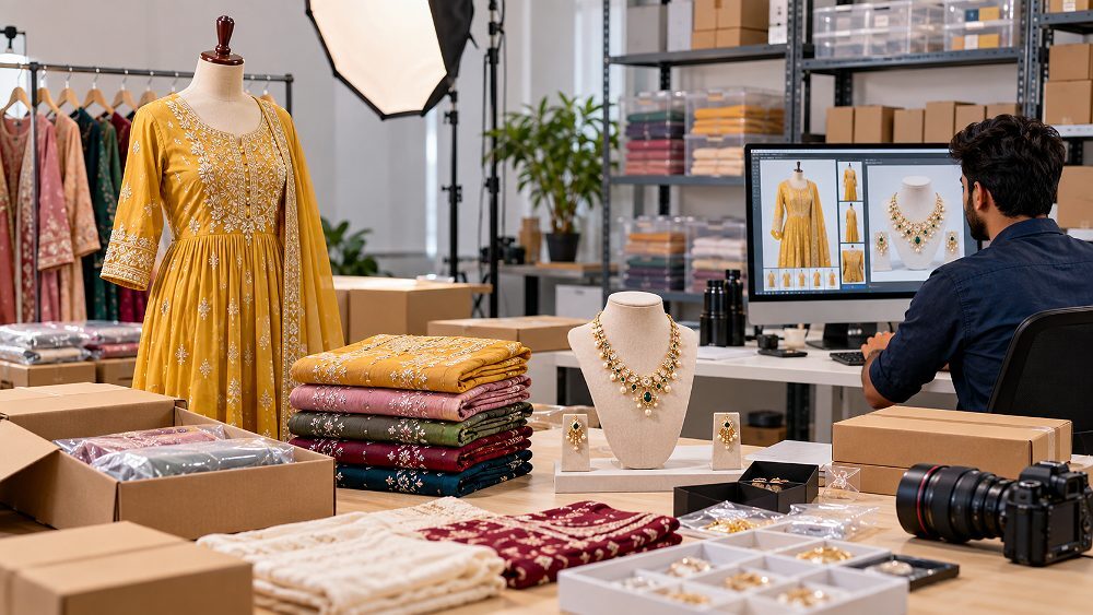 Behind the scenes of fashion and jewellery marketplace seller readiness scene supporting how to become a Flipkart seller