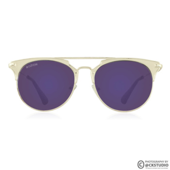 Ckstudio shot of stylish sunglasses on a reflective surface — Commercial Product Photography.